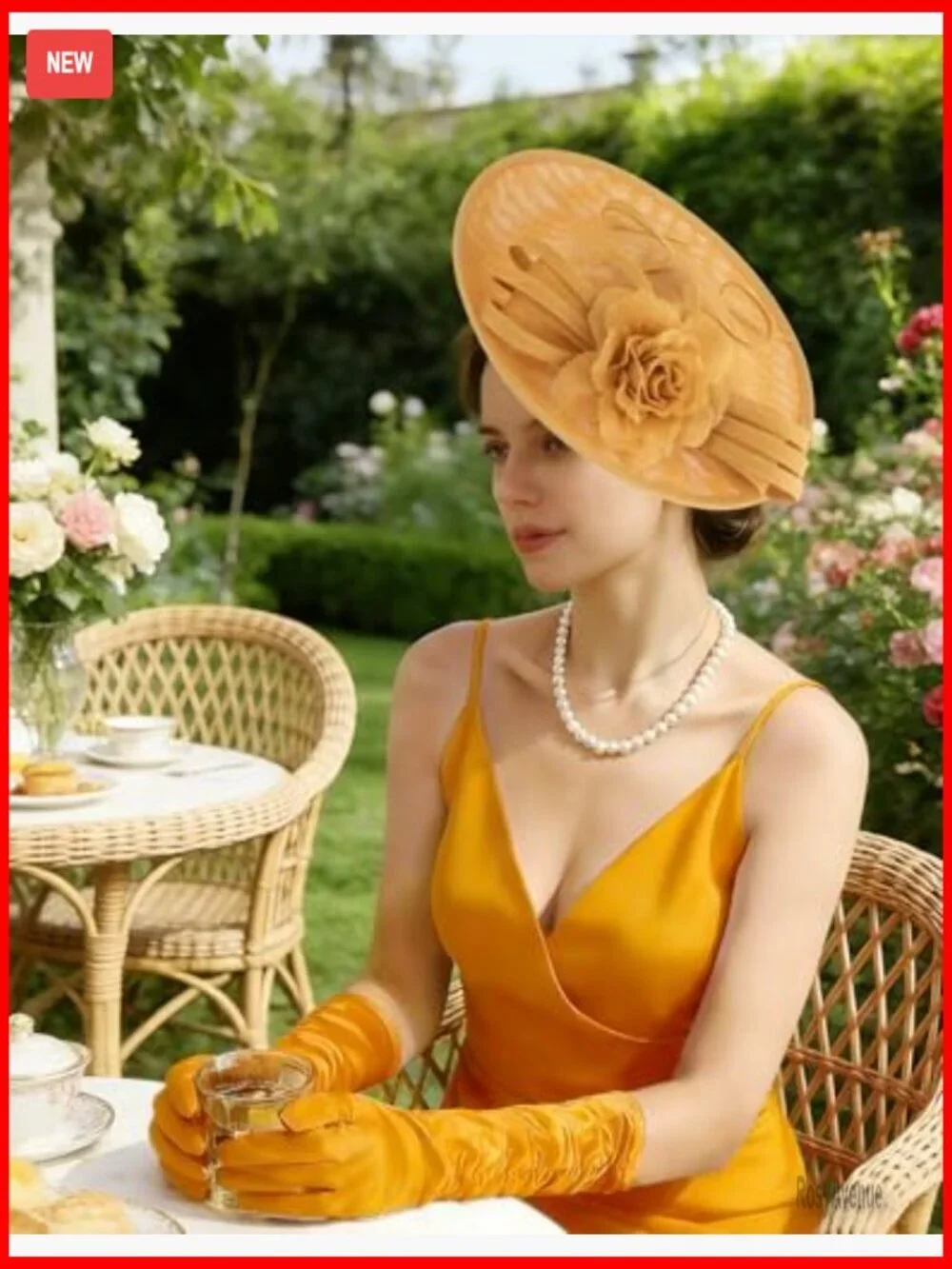 Elegant Women's Fascinator Hat with Flower Mesh Feathers for Wedding Derby